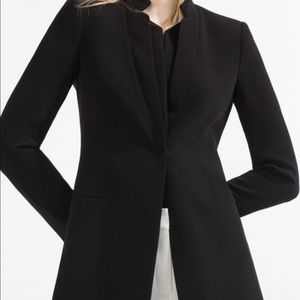 Zara Basic Long Black Blazer Size XS